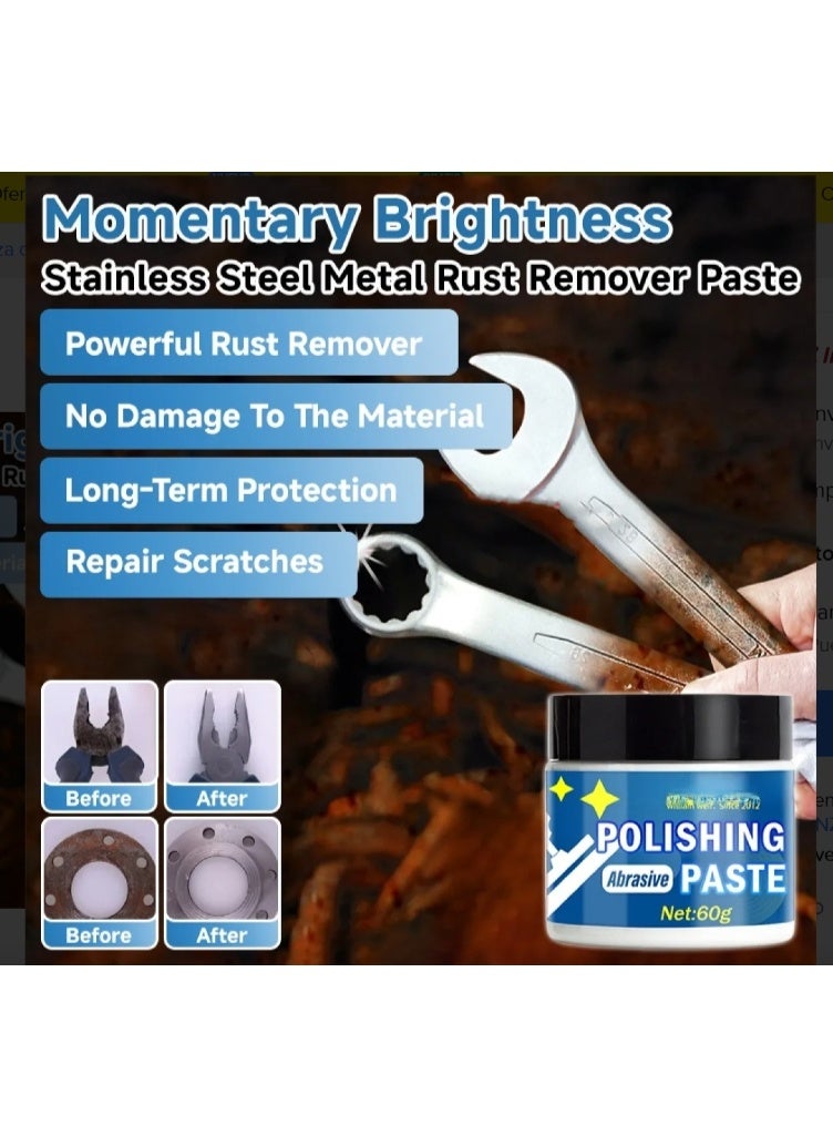 ويليام وير معجون تلميع كاشط، كريم تلميع المعادن، كريم مزيل الصدأ 60 غرام - Image 3